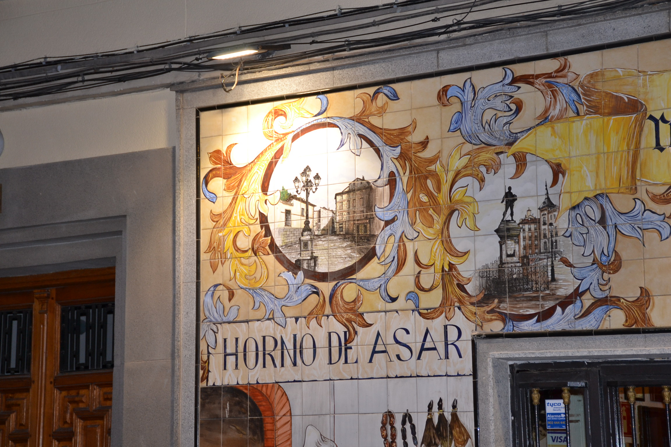 Detalle azulejo horno de asar